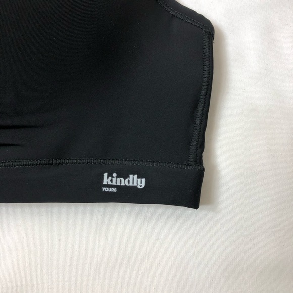 Kindly Yours Women's So Comfy Lightly Lined Micro Wire-Free Black Bra XL - Picture 3 of 13